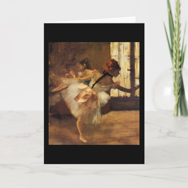 Cartão Edgar Degas La Répétition De Danse (Frente)