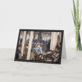 Cartão Edgar Degas - Mulheres num Café Terrace à Noite