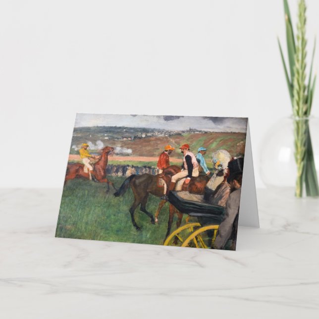 Cartão Edgar Degas - Nas Corridas (Frente)