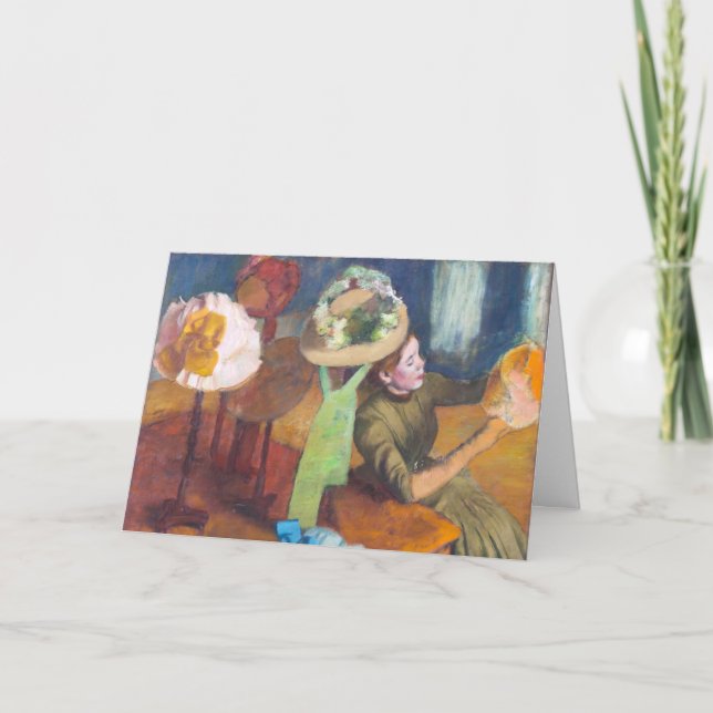 Cartão Edgar Degas - O Compro Millinery (Frente)