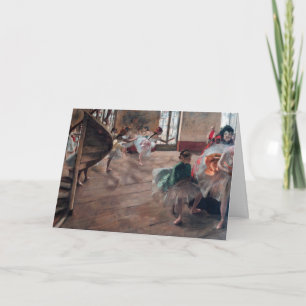 Cartão Edgar Degas - O Ensaio