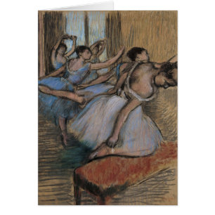 Cartão Edgar Degas os dançarinos