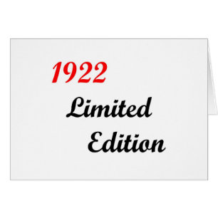 Cartão Edição 1922 limitada