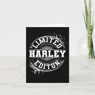 Cartão Edição Mentira Harley Piada Nome Personalizado Eng