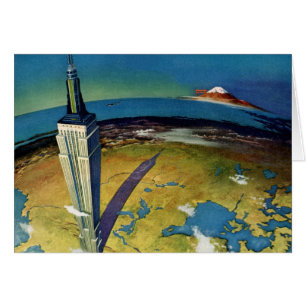 Cartão Edifício de Estado do Império Nova Iorque viagens