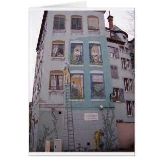 Cartão Edifício de pintura de prédio