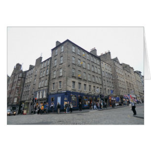 Cartão Edimburgo é a tenda final do mundo