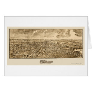 Cartão Edinboro, mapa panorâmico do PA - 1898