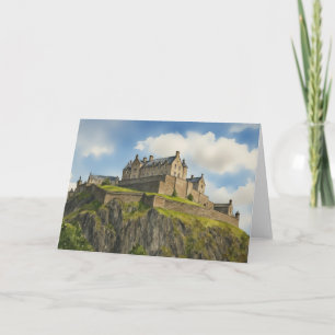 Cartão Edinburgh Castle Scotland Watercolor