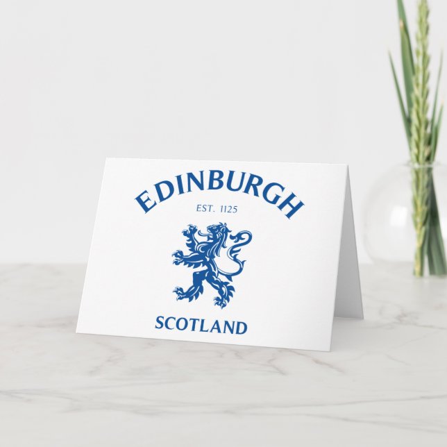 Cartão EDINBURGH Escócia (Frente)