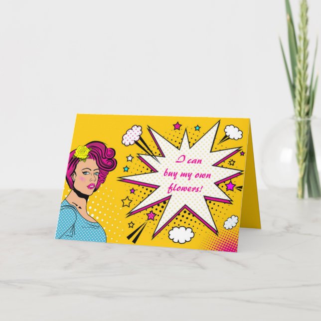 Cartão Editable Happily Divorced (Frente)