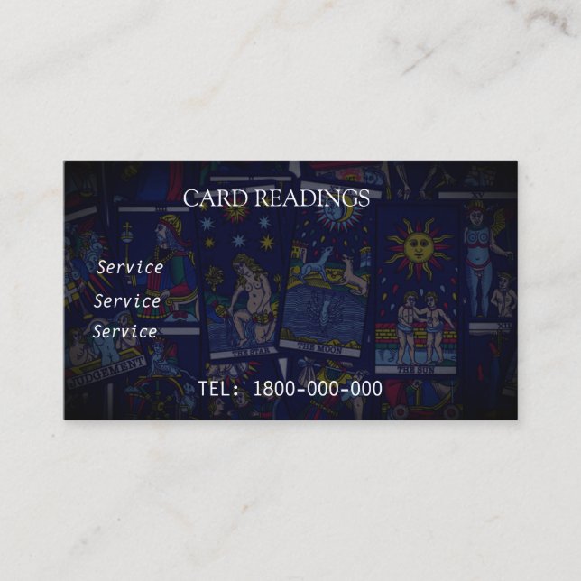 CARTÃO EDITÁVEL DE LEITURA DE DESTINO (Frente)