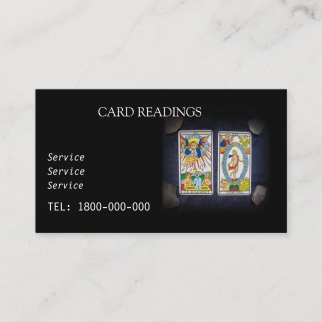 CARTÃO EDITÁVEL DE LEITURA DE DESTINO (Frente)