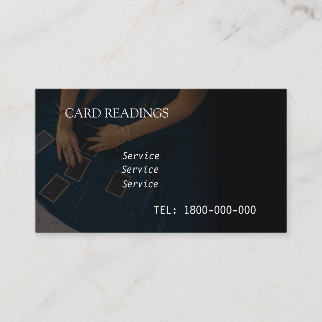 CARTÃO EDITÁVEL DE LEITURA DE DESTINO (Frente)