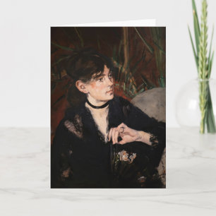 Cartão Edouard Manet - Berthe Morisot com um Leque 1874