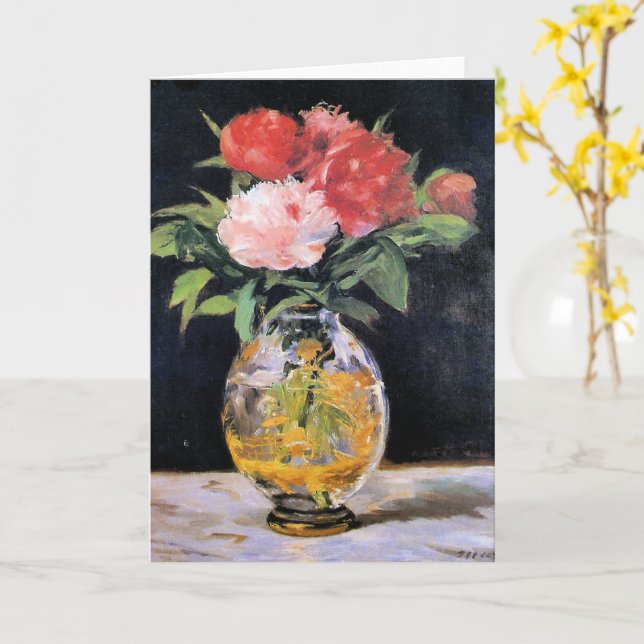 Cartão Edouard Manet - Buquê de Flores, (Flor Amarela)