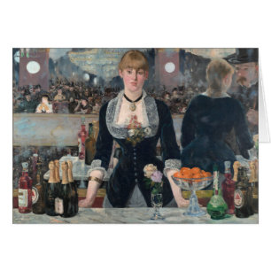 Cartão Edouard Manet é um Bar no Folies-Bergère