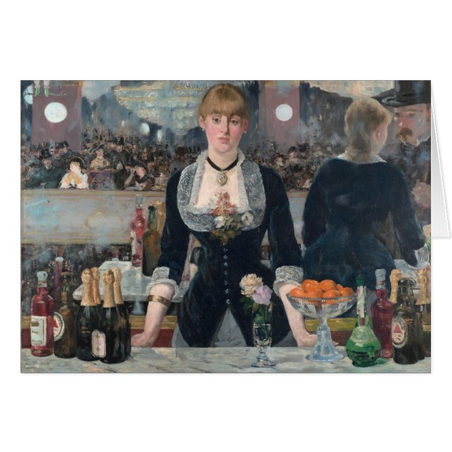 Cartão Edouard Manet é um Bar no Folies-Bergère (Frente Horizontal)