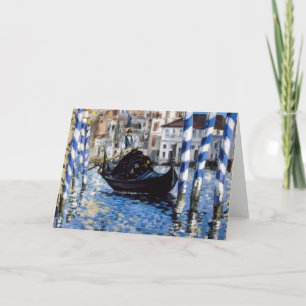Cartão Edouard Manet - Grande Canal, Veneza