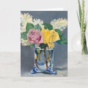 Cartão Edouard Manet - Lilases e Rosas