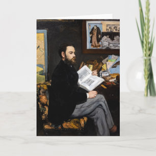 Cartão Edouard Manet - Retrato de Emile Zola
