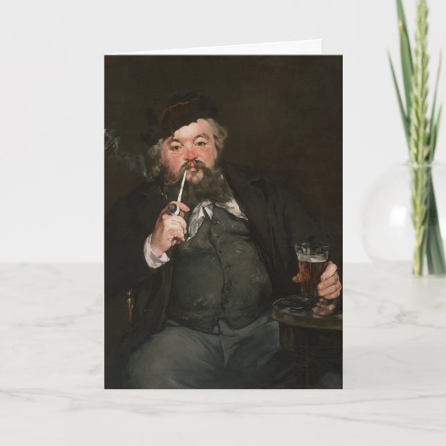 Cartão Edouard Manet - Um Bom Copo de Cerveja / Boca de F (Frente)