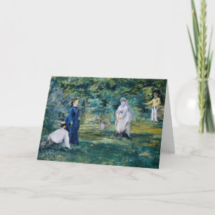 Cartão Edouard Manet - Uma Partida de Croquet