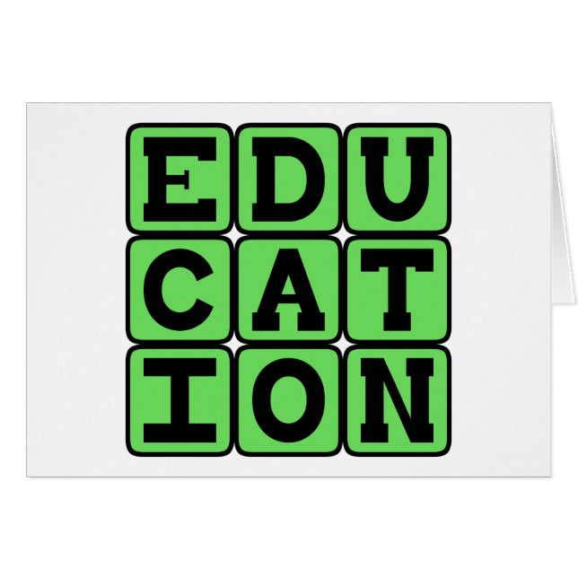 Cartão Educação, A Ciência da Aprendizagem (Frente Horizontal)
