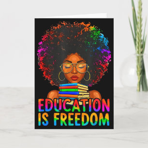 Cartão Educação de História Negra É Livros de Professor W