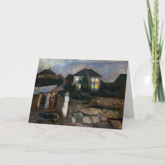Cartão Edvard Munch - A Tempestade (Frente)