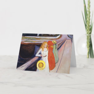 Cartão Edvard Munch - As raparigas na Ponte 1901