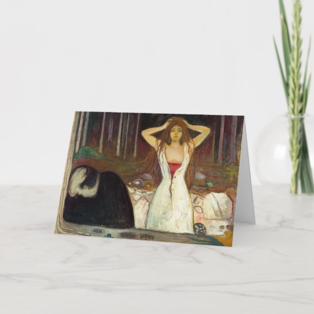 Cartão Edvard Munch - Ashes (Frente)