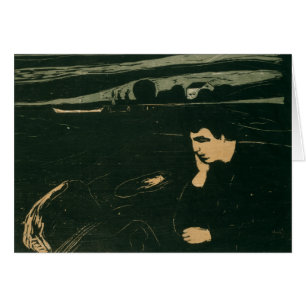 Cartão Edvard Munch - Melancholy III
