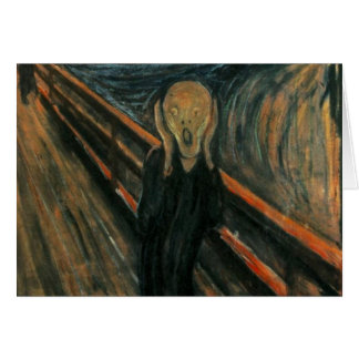Cartão Edvard Munch - o gritar
