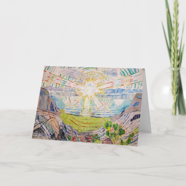 Cartão Edvard Munch - O Sol 1910 (Frente)