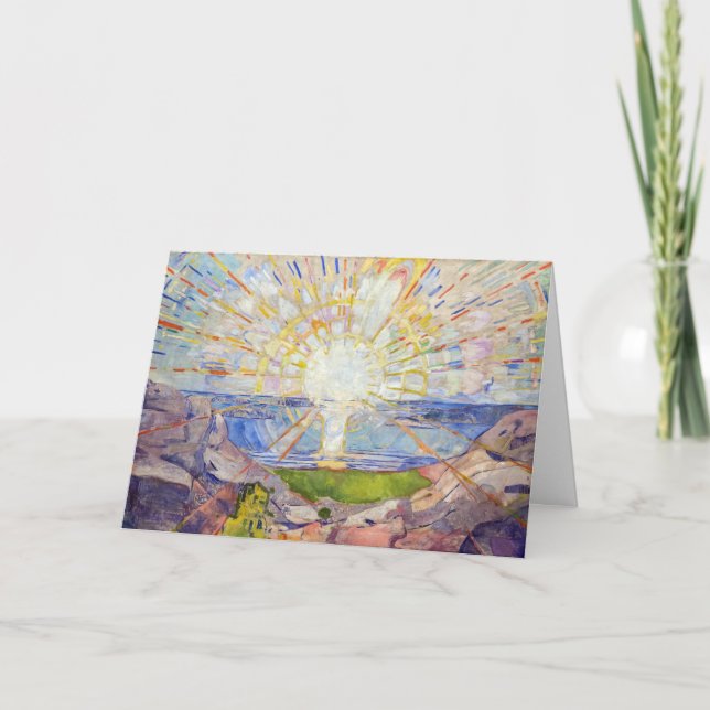 Cartão Edvard Munch - O Sol 1911 (Frente)