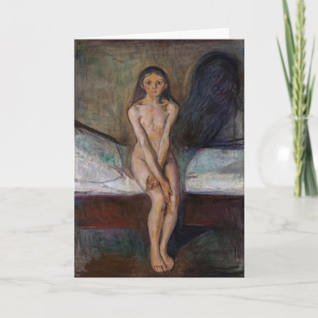 Cartão Edvard Munch - Puberdade (Frente)