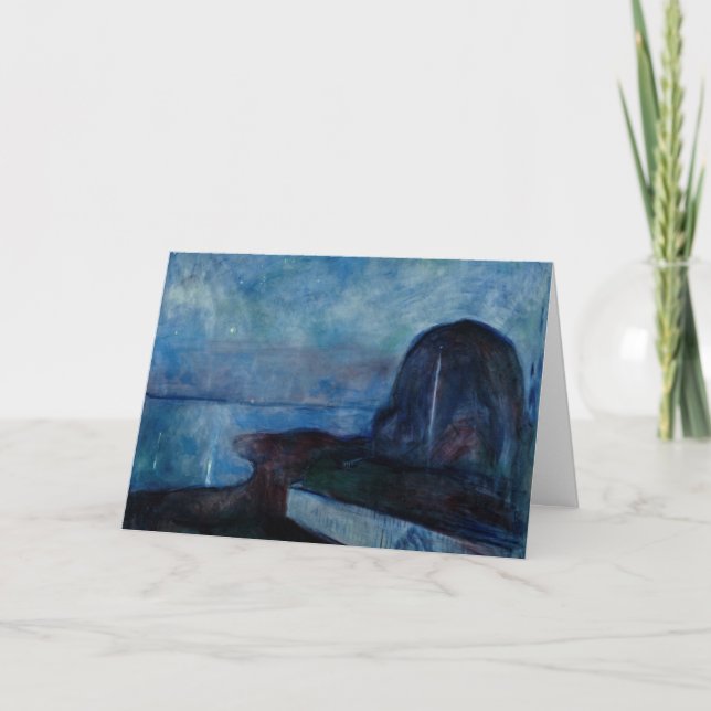 Cartão Edvard Munch - Starry Night 1893 (Frente)