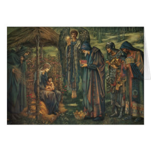 Cartão Edward Burne-Jones - a estrela de Bethlehem