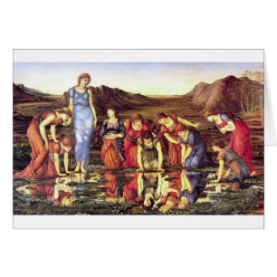 Cartão Edward Burne-Jones o espelho de Venus