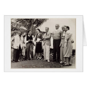 Cartão Edward, Duque de Windsor (1894-1972) e Wallis, Du