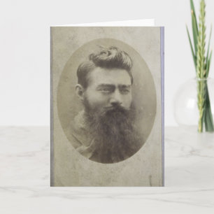 Cartão Edward (Ned) Kelly, age 25