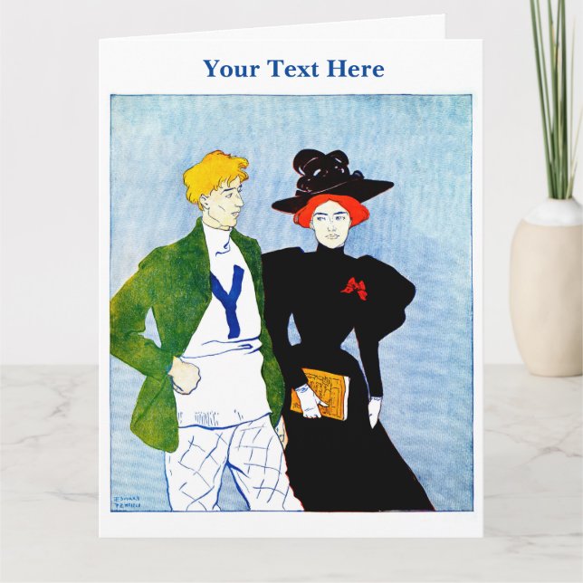 Cartão Edward Penfield Folheto de Saudação (Frente)