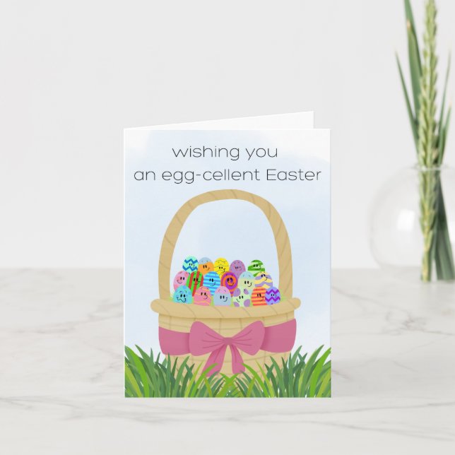 Cartão Egg-cellent Easter card (Frente)