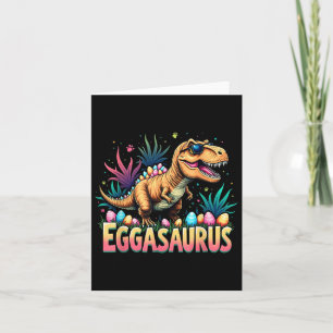 Cartão Eggasaurus Páscoa Estegossauro Dinossauros Criança