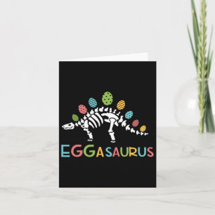Cartão Eggasaurus Páscoa Estegossauro Dinossauros Criança