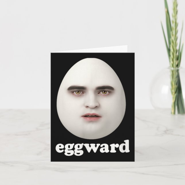 Cartão Eggward Funny Meme (Frente)