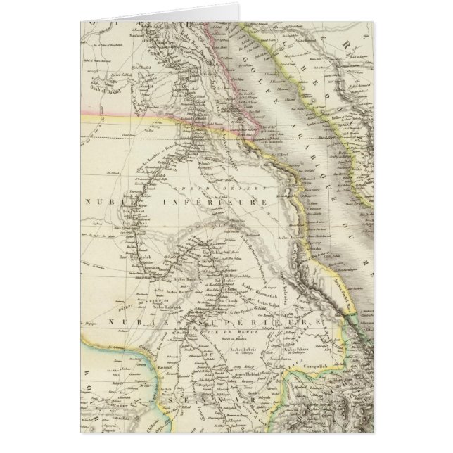 Cartão Egípcio, Nubie, Abissinie - Egito (Frente)