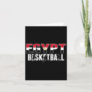 Cartão Egito Bysketbyll Fãs Jersey Orgulhosos Esporte Egí