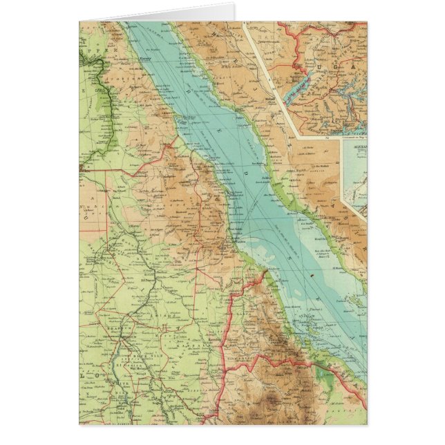 Cartão Egito e o Nilo (Frente)